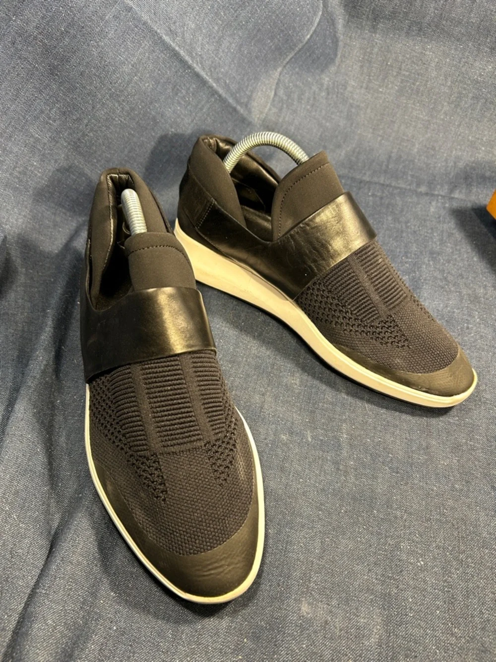 Via spiga leather slide in athletic shoes elegant 5